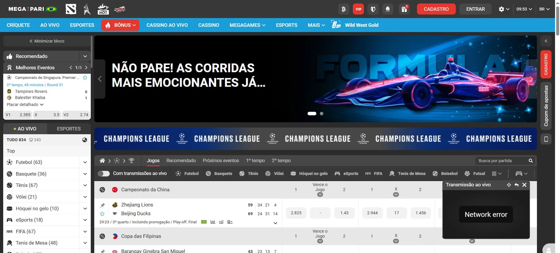 O MegaPari Casino aceita Payz